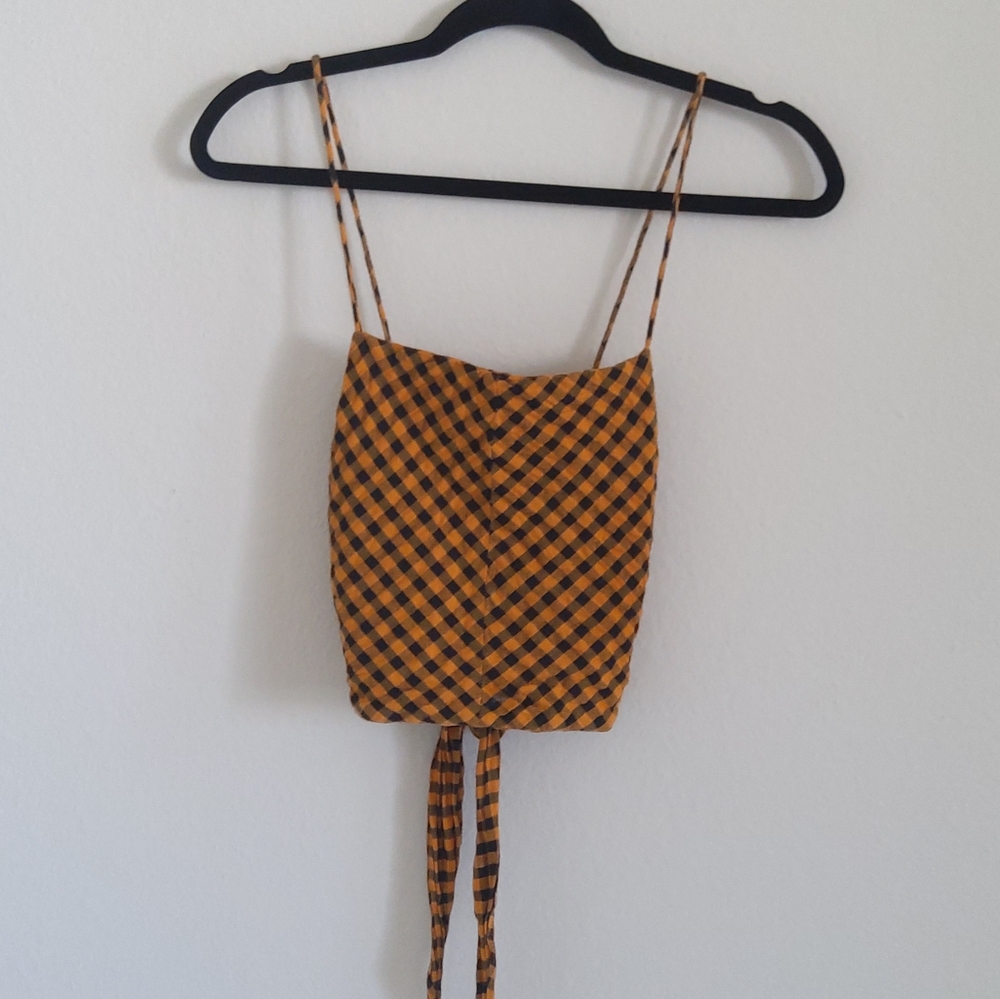 Zara Cropped Gingham top